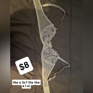 Elegant White Lace Bra
